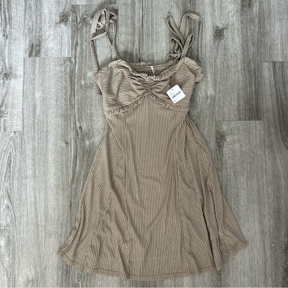NWT Free People Shine Like Me Mini Dress Strappy Going Out Semi Formal Size 0 - Picture 2 of 6